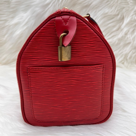 LOUIS VUITTON EPI RED SPEEDY 30 - Picture 12 of 16